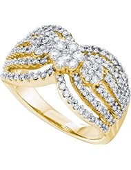 1.00CTW DIAMOND FLOWER BAND
