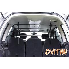 OVITAN Hundegitter XL f�rs Auto 4 Streben universal zur Befestigung an den Kopfst�tzen der R�cksitzbank - f�r alle Automarken geeignet - Modell: H04XL (Hundeschutzgitter Gep�ckgitter Trenngitter Autogitter Trennnetz Transportgitter)