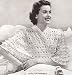 Vintage Knitting PATTERN to make - Knitted Lace Bed Jacket Sweater Top. NOT a finished item. This is a pattern and/or instructions to make the item only.