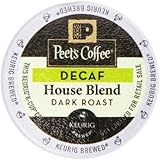 Peet's Coffee Decaf House Blend Single Cup Coffee for Keurig K-Cup Brewers 40 count