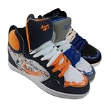 Mens Hi Top Baseball Boot Trainers Graffiti Skate Shoe Size UK 7 8 9 10 11 12