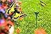 HQRP Pair of Flying Fluttering Butterflies Yellow Swallowtail and Orange Monarch Solar Powered for Patio Garden Decor Plants Flowers