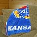 Kansas Jayhawks Stripes Series Royal Plush Blanket Throw