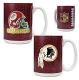 Washington Redskins NFL 2pc Gameball Ceramic Mug Set