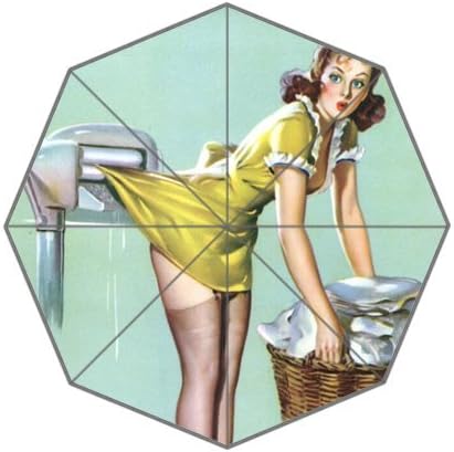Supreme Dance!Custom hardcover Illustrated Vintage girl Compact Foldable Rain Umbrella!Best gifts you need!