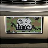 Alabama Crimson Tide Camo Metal License Plate