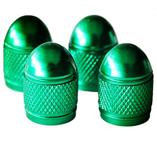 Dreamer Car Cool Short Bullet Style Anodized Surface Valve Stem Caps