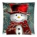 Christmas Snowman Custom Zippered Square Cushion Cover Case, 18-inch x 18-inch