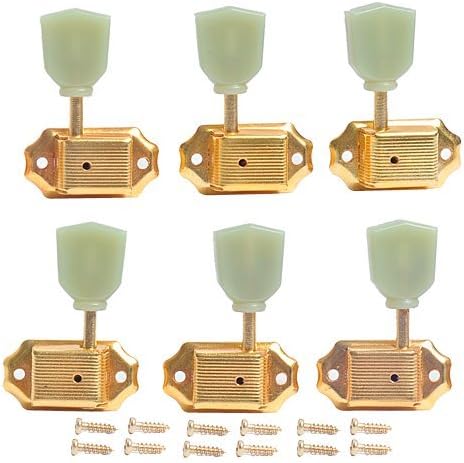 2 Sets of 6pcs 3l3r Guitar Deluxe Tuning Pegs Machine Heads Gold for Gibson Replacement