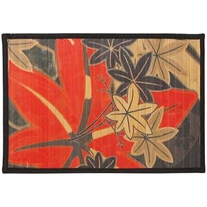 Laser Printed Split Bamboo Placemat 18 x 12 Set 6 by 