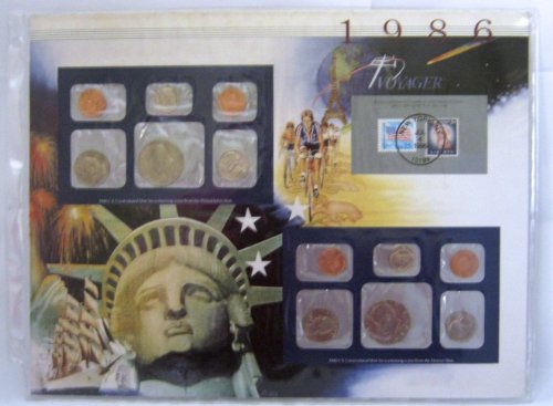 1986 Postal Commemorative Society U.S. Uncirculated Coin Mint Set