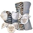 Trend-Lab 20922 Sweet Safari Blue Bib And Burp Set
