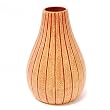 Handmade Decorative Ceramic Flower Vase With Vivid Painted Stripes