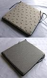 SEAT PAD REVERSIBLE SUPERIOR QUALITY SOLID FOAM INNER,WASHABLE,HEAVY COTTON SIZE 16X15