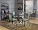 Cierra Casual 5-Piece Dining Set with Glass Top - Atmosphere Seat - Hillsdale 4637DTB...