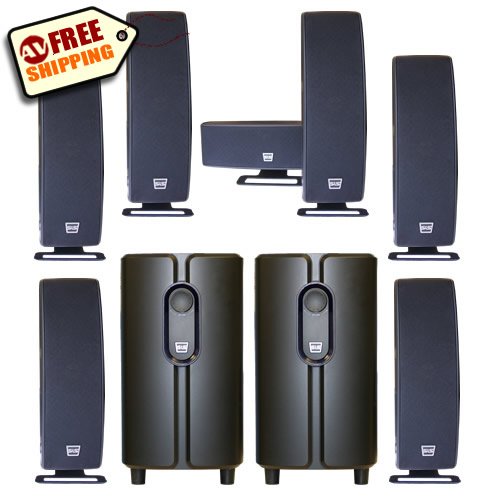 7.2 SLS Audio Surround Sound Speaker set with Two Subwoofers
