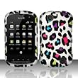 Kyocera Milano C5120 (Sprint) Rubberized Design Case Cover Protector - Colorful Leopard (free ESD Shield Bag, Ship in Carton Box)
