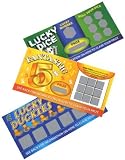 Joke Lotto Tickets - 3 Fake Winning Scratch Cards