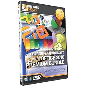 Infinite Skills Learning Microsoft Office 2010 Tutorial DVDs Box Set - Premium Training Bundle 50+ Hours (PC / Mac)
