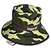 Bigood Children Kids Classic Camouflage Color Bucket Cap Cotton Sun Hat
