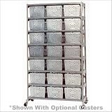 Lyon Workspace Products 5932 Basket Rack with Baskets Basket Capacity: 28 Baskets