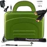 51 K2ZZChgL. SL160  Acer Aspire One AOD250 1580 Green Cube Netbook Deluxe Netbook Eva Green Carrying Case Bag Pouch Cube includes Wall Charger + 15ft HDMI Cable 1080p + Determination Hand Strap
