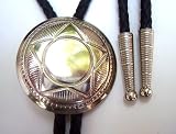 Western Bolo Tie W Classic Star Concho Ornament