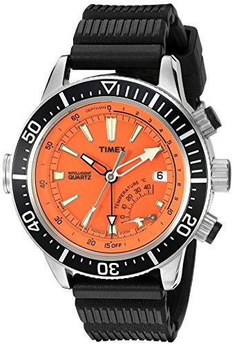 Timex T2N812D7 - Reloj analógico de cuarzo para hombre con correa de resina, color negro
