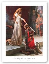 The Accolade by Edmund Blair Leighton 20"x26.875" Art Print Poster