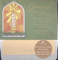 Jesus Is Where Joy Begins and Love Abides - Christmas Cards - Christmas Cards with Scripture - 18 Cards - 18 Envelopes
