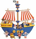 Large pirate ship with pirates