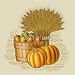 Wallmonkeys Peel and Stick Wall Decals - Retro Harvest Still Life - Removable Graphic