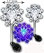 Solar Powered Snowflakes Garden Yard Stake Color Change Lights, a Pack of 2