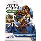 Star Wars 2011 Playskool Jedi Force Mini Figure 2Pack Chewbacca Han Solo
