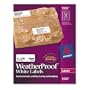Avery White WeatherProof Labels for Laser Printers, 1 x 2.62 Inch, Box of 1500 (5520)