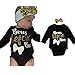 AMA(TM) 2PCS Newborn Baby Girls Letter Romper +Headband Outfits Clothes Set