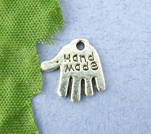 20 X Hand Made Charms 11 X 12 mm