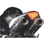 03-06 HONDA CBR600RR: LOCKHART PHILLIPS LED TAIL LIGHT WITH INTEGRATED TURN SIGNALS - CLEAR (CLEAR)