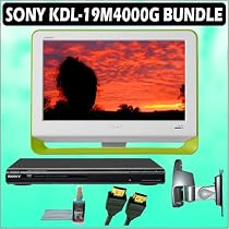 Sony Bravia M-Series KDL-19M4000/G 19-Inch 720p LCD HDTV (Green) + Sony DVD Player w/ Deluxe Accessory Kit