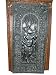 Antique Carved Panel Hindu God Ganesha Hand Carved Wood Wall Panel Door Shutters 72"