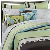 ROXY Lime KELLY COLORBLOCK Dots 7PC TWIN/TWIN XL COMFORTER SET