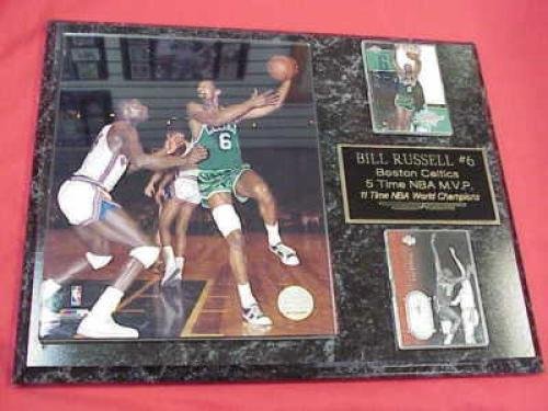 Celtics Bill Russell 2 Card Collector Plaque