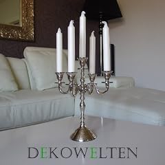Kerzenleuchter 30cm, Kerzenst�nder, Leuchter silber