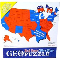 GEOTOYS Red State-Blue State US GeoPuzzle