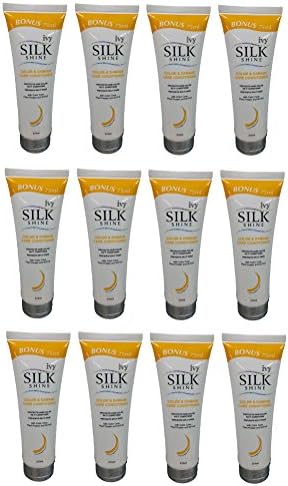 AWARD-WINNING 12 TUBES Ivy Silkshine COLOR &amp; DAMAGE CARE Daily Hair Conditioner (275ml / 9.3 fl oz each tube) by Leivy - Intensive Repair, Color-Enhancing, Conditioning, Moisturizing