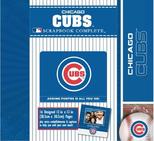 CR Gibson Tapestry Complete Scrapbook Kit, Chicago Cubs