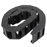uxcell ケーブルドラッグチェーン　CNCマシン　104cm　25mmx57mm　R11.5cm　黒い　プラスチック