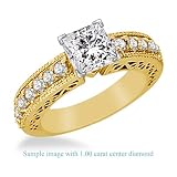 51 KeQ4fbcL. SL160  18K Yellow Gold Diamond Ring (1 1/2 cttw.)