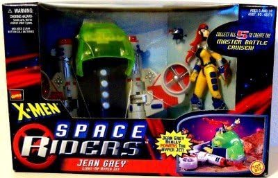 JEAN GREY &amp; LIGHT-UP HYPER JET X-Men Space Riders MARVEL COMICS Action Figure &amp; Vehicle by Toy Biiz