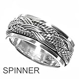 Sterling Silver Ring - Spinner - Size: 5-10